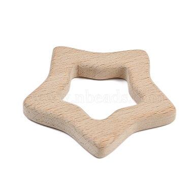 Natural Beech Wooden Baby Teething Toys(WOOD-U003-08)-2