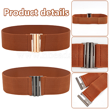 WADORN 2Pcs 2 Colors Polyester Elastic Corset Belts(AJEW-WR0002-20A)-3
