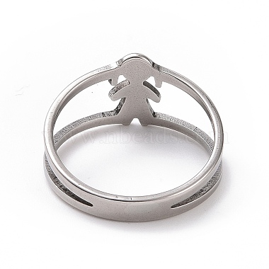 201 кольцо на палец в форме девушки из нержавеющей стали(RJEW-J051-20P)-3