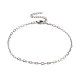 Non-Tarnish 304 Stainless Steel Cable Chain Bracelet for Men Women(BJEW-E031-05I-P)-1