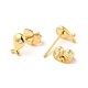 Crystal Rhinestone Tiny Fish Stud Earrings with 316 Stainless Steel Pins for Women(EJEW-J043-06G)-2
