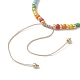 Rainbow Style Glass Seed Beads Braided Bead Bracelets for Women(BJEW-JB10064)-4
