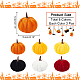 18Pcs 6 Colors Mini Velvet Imitation Pumpkin Display Decoration(AJEW-NB0005-41)-2