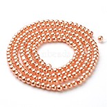 4mm Coral Round Glass Beads(X-HY-4D-B36)