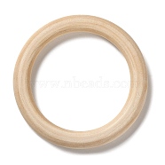 Unfinished Wood Linking Rings, Macrame Wooden Rings, Round, BurlyWood, 78x10mm, Inner Diameter: 59mm(WOOD-F002-02J)