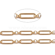 3.28 Feet 304 Stainless Steel Figaro Chains, Unwelded, Golden, Oval: 13x4.5x1mm, Ring: 4x1.5mm(X-CHS-L022-04G)