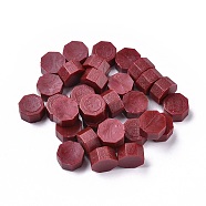 Sealing Wax Particles, for Retro Seal Stamp, Octagon, Saddle Brown, 9mm(X-DIY-E033-A04)
