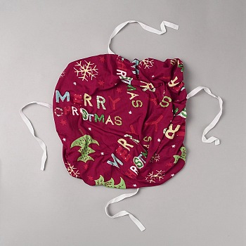 Christmas Theme Polyester Chair Cover, Word, 320x320x0.8mm