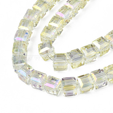 Chapelets de perles en verre transparent électrolytique(EGLA-N002-28-C03)-3