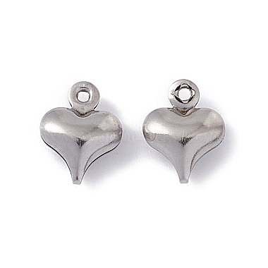 Stainless Steel Color Heart 304 Stainless Steel Charms