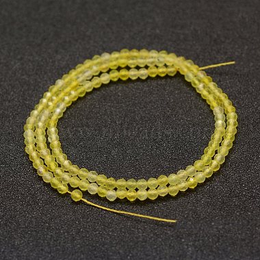 Natural Yellow Agate Beads Strands(G-F460-34)-2