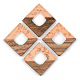 Transparent Resin & Walnut Wood Pendants(RESI-S389-024A-B04)-1