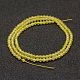 Natural Yellow Agate Beads Strands(G-F460-34)-2