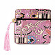 Chinese Brocade Tassel Zipper Jewelry Bag Gift Pouch(ABAG-F005-11)-2