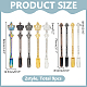 9Pcs 9 Styles Alloy Micro Medicine Spoon(TOOL-WR0001-08)-2
