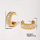 Fashionable Vintage Twisted Stud Earrings for a Stylish and Cute Look(LU2188)-1