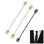 3Pcs 3 Colors Brass Kilt Pins, Mixed Color, 69x6mm, 1pc/color(AJEW-ME0002-88)