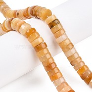 Natural Topaz Jade Beads Strands, Heishi Beads, Disc, 10.5x4.5mm, Hole: 1mm, about 50pcs/strand, 8.46~8.78''(21.5~22.5cm)(G-T138-46)