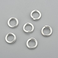 304 Stainless Steel Jump Rings, Open Jump Rings, Silver, 15 Gauge, 8x1.5mm, Inner Diameter: 5.2mm(STAS-H380-09S-J)