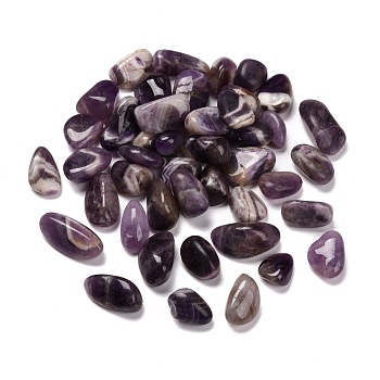 Natural Amethyst Beads, No Hole, Nuggets, Tumbled Stone, Healing Stones for 7 Chakras Balancing, Crystal Therapy, Meditation, Reiki, Vase Filler Gems, 9~45x8~35x4~30mm, about 47~143pcs/1000g