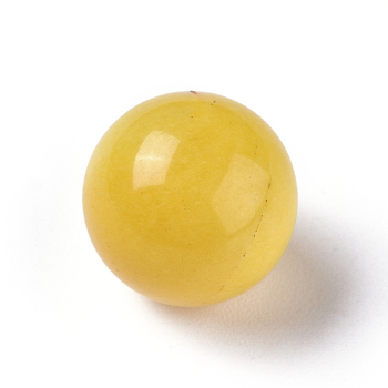 Natural White Jade Beads, Gemstone Sphere, Round, No Hole/Undrilled, Dyed, 16mm