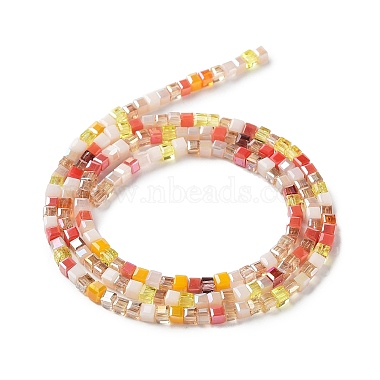 Gradient Color Electroplate Glass Bead Strands(X-GLAA-E042-05-B01)-3