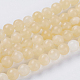 Natural Topaz Jade Beads Strands(G-G515-6mm-03B)-1