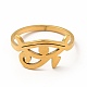 304 Stainless Steel Eye of Horus Finger Ring for Women(RJEW-K239-10G)-1