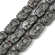 Non-magnetic Synthetic Hematite Beads Strands, Pi Xiu, 13~13.5x7.5~8x4.5mm, Hole: 1.2mm, about 30pcs/strand, 15.75''(40cm)(G-I365-04)