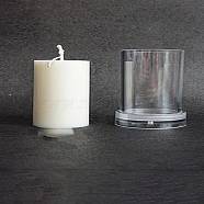 Candle Plastic Molds, for Making Scented Candles, Clear, Column, 65x65x68mm(PW-WGC6A9D-09)