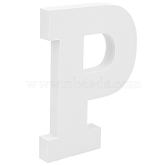 Gorgecraft Wooden Letter Ornaments, for DIY Craft, Home Decor, Letter.P, P: 150x112x15mm(WOOD-GF0001-15-16)