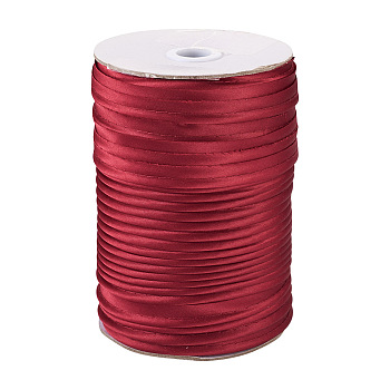 Polyester Fiber Ribbons, Dark Red, 3/8 inch(11mm), 100m/roll
