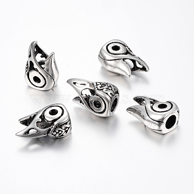 Antique Silver Bird Stainless Steel Beads