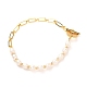 Bracelets de perles de perles naturelles pour cadeau femme fille(X-BJEW-JB06821)-1