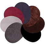 Flocky Cloth Fabric Appliques Iron On Patches, For Costume Accessories, Oval, Mixed Color, 14x11x0.05cm, 2pcs/color, 14pcs/set(PH-DIY-G005-54)