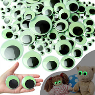 Luminous Plastic Craft Eye Cabochons, Glow in the Dark, for DIY Doll Toys Puppet Plush Animal Making, Sea Green, 10mm(WG84891-02)