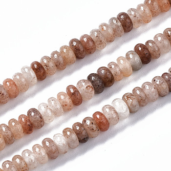 Natural Purple Aventurine Beads Strands, Rondelle, 4~5x2mm, Hole: 0.8mm, about 160~165pcs/strand, 14.96~15.35 inch(38~39cm)