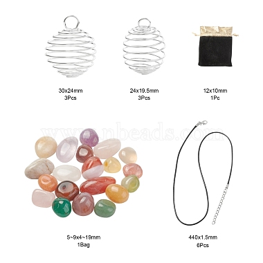 DIY Pendant Necklace Making Kits(DIY-FS0001-89)-3