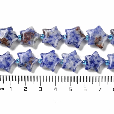 натуральные синие пятна яшмовых нитей(G-NH0005-002)-5