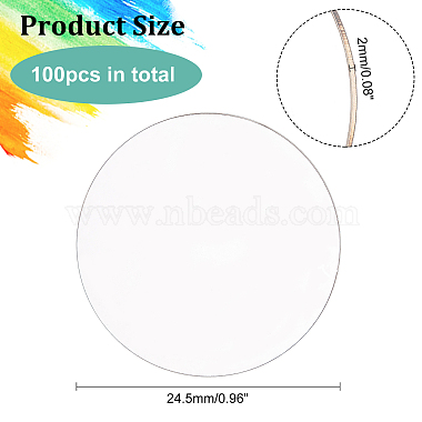 100Pcs Transparent Circle(DIY-FG0003-42)-2