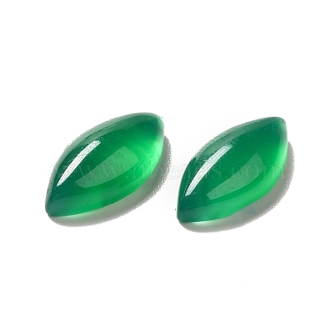 Dyed Natural Green Onyx Agate Cabochons(G-G975-02)-4
