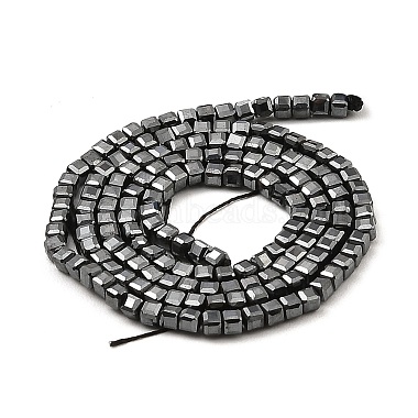 Electroplated Synthetic Non-Magnetic Hematite Beads Strands(G-E606-C01-B)-3