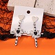 Alloy with Handmade Lampwork Stud Dangle Earrings(LA-CBA71FC-01P-A)-1