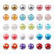 craftdady 70pcs 7 style ab-color plaqué & bubblegum & couleur unie & perles acryliques transparentes peintes à la bombe(MACR-CD0001-03)-1