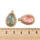 Natural & Synthetic Mixed Gemstone Faceted Pendants(G-M431-13G)-3