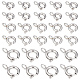 30Pcs 3 Styles 304 Stainless Steel Smooth Surface Spring Ring Clasps(STAS-SC0004-41)-1