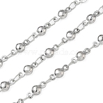 Tarnish Resistant 304 Stainless Steel Ball Link Chains, Soldered, Decorative Chains, with Spool, Stainless Steel Color, 3.5mm, about 32.8 Feet(10m)/roll(CHS-L015-39)