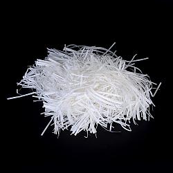 Raffia Shredded Paper Filler, Crinkle Cut Paper, for Gift Wrapping, White, 215x2mm(OFFICE-X0006-49)