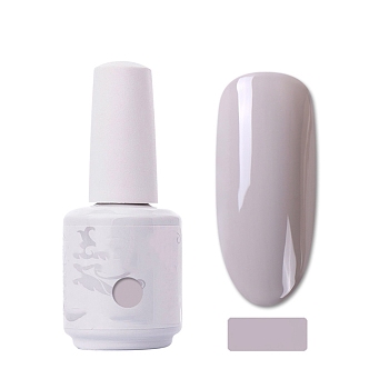 15ml Special Nail Gel, for Nail Art Stamping Print, Varnish Manicure Starter Kit, Light Grey, Bottle: 34x80mm