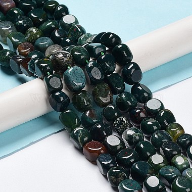 Natural Indian Agate Beads Strands(G-C038-02R)-2